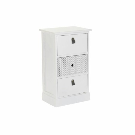 Caisson à Tiroirs DKD Home Decor Gris Blanc Bois de paulownia (36 x 25 x 62 cm)