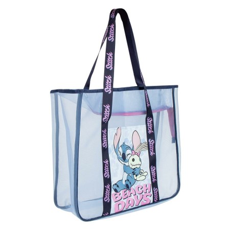 Sac de plage Stitch Bleu 100 % polyester