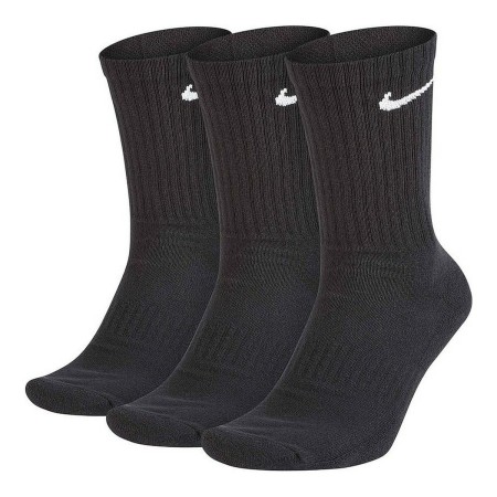 Calcetines Deportivos Nike EVERYDAY CUSHIONED SX7664 Negro Nylon (3 pcs)