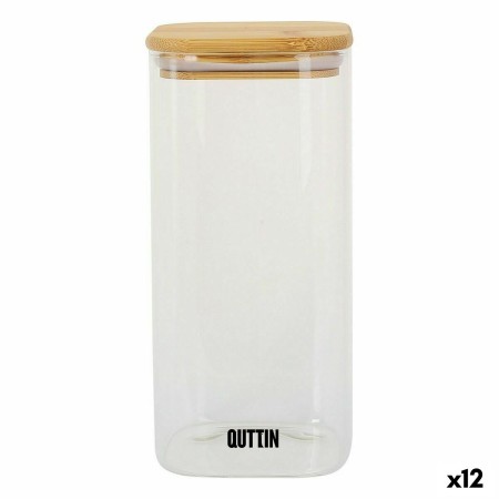 Bocal Quttin Bambou Carré 1,6 L (12 Unités)
