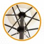 Parasol Aktive Crema Aluminio Acero 300 cm