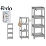 Etagère de salle de bains Berilo BA5080-4-GR Gris polypropylène 35,5 x 100 x 23 cm 6 Unités