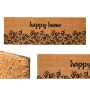 Felpudo GiftDecor Happy home Natural PVC Fibra de coco 120 x 1 x 40 cm (6 Unidades)