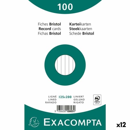 Papiers carton Exacompta Blanc 12,5 x 20 cm (12 Unités)