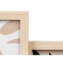 Marco de Fotos GiftDecor 411106 Negro Natural Metal Madera MDF (6 Unidades)