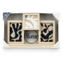 Marco de Fotos GiftDecor 411106 Negro Natural Metal Madera MDF (6 Unidades)