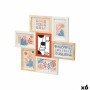 Marco de Fotos GiftDecor 411408H Multicolor Metal Madera MDF (6 Unidades)