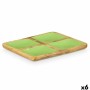 Bandeja con Compartimentos GiftDecor MALI-991 G Verde 31 x 3 x 3 cm (6 Unidades)