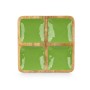 Bandeja con Compartimentos GiftDecor MALI-991 G Verde 31 x 3 x 3 cm (6 Unidades)