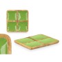 Bandeja con Compartimentos GiftDecor MALI-991 G Verde 31 x 3 x 3 cm (6 Unidades)