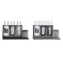 Calendrier de bureau DKD Home Decor Noir Métal Gris clair (26 x 8 x 18 cm)