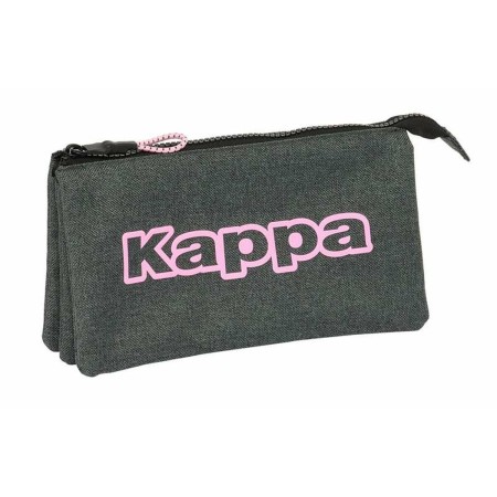 Trousse Fourre-Tout Triple Kappa Gris 22 x 3 x 12 cm