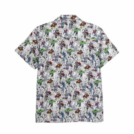Camiseta de Manga Corta Hombre Marvel Gris claro