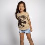 Camiseta de Manga Corta Infantil Jurassic Park Verde