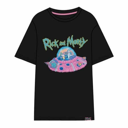 Camiseta de Manga Corta Hombre Rick and Morty Negro