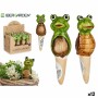 Figura Decorativa para Jardín Ibergarden FC0226A4M26 Marrón Verde Cerámica 4,5 x 16,5 x 4,5 cm (12 Unidades)