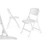 Silla Plegable GiftDecor 12721 Blanco 59 x 50 x 82 cm 108 x 11,5 x 50 cm (4 Unidades)