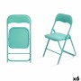 Silla Plegable GiftDecor 10924 Verde 43 x 46 x 78 cm 88 x 6,5 x 45 cm (6 Unidades)