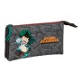 Estuche Escolar My Hero Academia Negro 22 x 12 x 3 cm