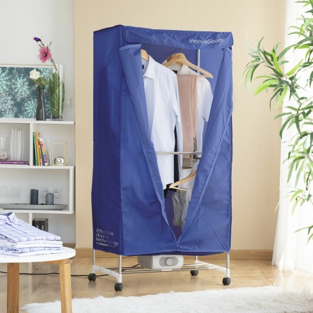 Séchoir Électrique Portatif à 2 Hauteurs InnovaGoods 1200 W Bleu (Reconditionné A)