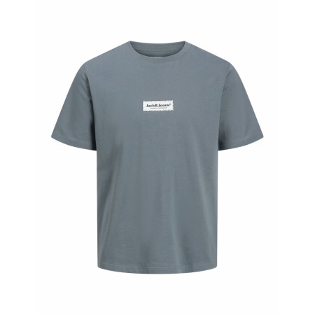 Camiseta de Manga Corta Hombre Jack & Jones JORSPLIT FAKESTITCH BRANDING Gris