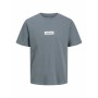 Camiseta de Manga Corta Hombre Jack & Jones JORSPLIT FAKESTITCH BRANDING Gris