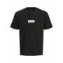 Camiseta de Manga Corta Hombre Jack & Jones JORSPLIT FAKESTITCH BRANDING 12273182 Negro