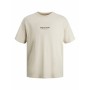 Camiseta de Manga Corta Hombre Jack & Jones JORVESTERBRO TEE SS 12240121 Beige