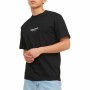 Camiseta de Manga Corta Hombre Jack & Jones JORVESTERBRO TEE SS 12240121 Negro