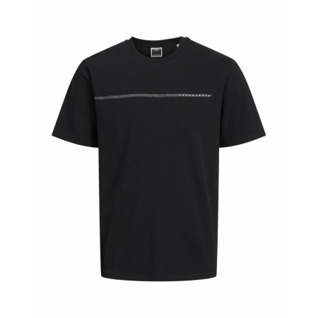 T-shirt à manches courtes homme Jack & Jones JCOFUSION FULL BRANDING 12273120 Noir