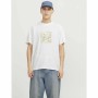 T-shirt à manches courtes homme Jack & Jones JCOTARMAC CAMO FRONT TEE 12273239 Blanc