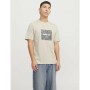 T-shirt à manches courtes homme Jack & Jones JCOTARMAC CAMO FRONT TEE Beige