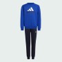 Chándal Infantil Adidas JUNIOR ESSENTIALS BIG LOGO FLEECE TRACKSUIT IV7307 Azul