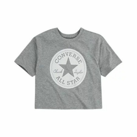 Camiseta de Manga Corta Infantil Converse SIG CHUCK PATCH BOXY TEE Gris