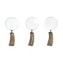 Loupe DKD Home Decor Verre Métal Résine (10 x 2 x 23 cm) (3 Unités)