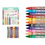 Crayons gras de couleur Pincello 45928 (12 Unités)