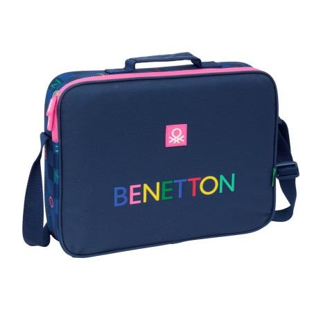 Mochila Escolar Benetton Damero Azul marino 38 x 28 x 6 cm