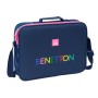 Cartable Benetton Damero Blue marine 38 x 28 x 6 cm