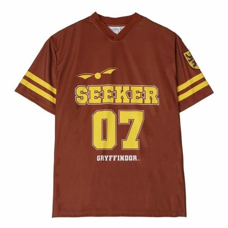 Camiseta de Manga Corta Hombre Harry Potter Gryffindor Rojo Oscuro
