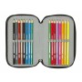 Pochette à crayons triple Spider-Man Attack 12,5 x 19,5 x 5,5 cm