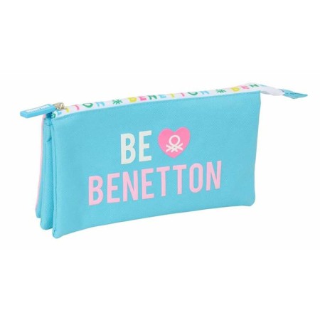 Trousse Fourre-Tout Triple Benetton Unique 22 x 12 x 3 cm