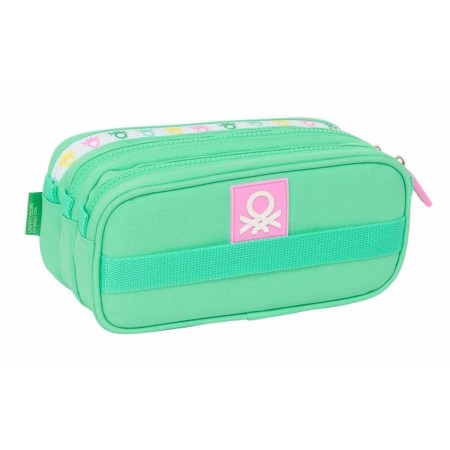 Trousse Fourre-Tout Triple Benetton Mint 21,5 x 10 x 8 cm