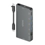 Hub USB Aisens ASUC-8P015-GR Gris Multicouleur