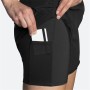 Pantalones Cortos Deportivos para Mujer Brooks Chaser 5" 2-in-1 Negro