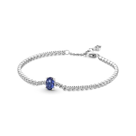Pulsera Mujer Pandora SPARKLING PAVE TENNIS - SIZE 16 Plateado