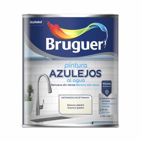 Pintura Bruguer Blanco/Gris 750 ml Baldosa y azulejo