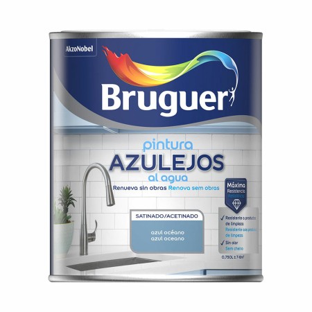 Pintura Bruguer Azul Océano 750 ml Baldosa y azulejo