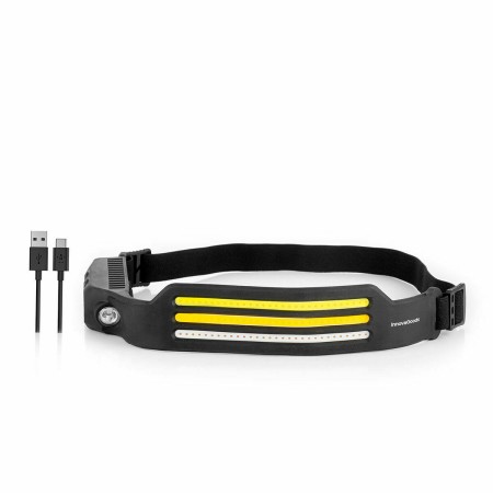 Linterna Frontal LED Recargable y Ajustable InnovaGoods RECHARGEABLE COB HEADLIGHT Negro (Reacondicionado B)