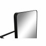 Miroir mural DKD Home Decor Miroir Noir Acier (30 x 36 x 150 cm)