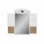 Miroir mural DKD Home Decor Miroir Noir Bois Fenêtres Blanc (60 x 7 x 94 cm)